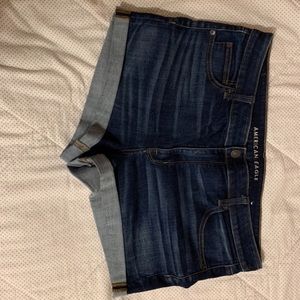 AE high-waisted denim short shorts